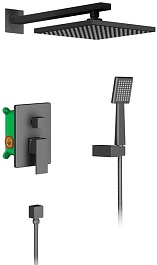 Timo Душевая система Selene SX-2069/03SM черная – фотография-1